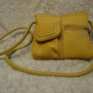 Tignanello crossbody purse Mustard Yellow